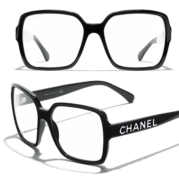 Authentic CHANEL Acetate Square Protective Screen  Eyewear Model 5408 main image 11